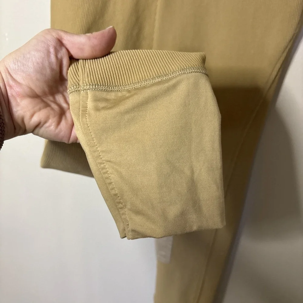 TUFF RIDER Tan Equestrian Riding Faux Suede Ribbed Breeches Pants‎ Girls 16